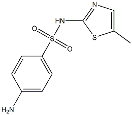 4-amino-N-(5-methyl-1,3-thiazol-2-yl)benzenesulfonamide Structure