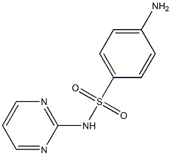 4-amino-N-(pyrimidin-2-yl)benzene-1-sulfonamide 구조식 이미지