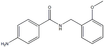 4-amino-N-[(2-methoxyphenyl)methyl]benzamide 구조식 이미지