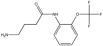 4-amino-N-[2-(trifluoromethoxy)phenyl]butanamide Structure