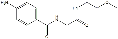 4-amino-N-{2-[(2-methoxyethyl)amino]-2-oxoethyl}benzamide Structure