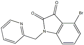 4-bromo-1-(pyridin-2-ylmethyl)-2,3-dihydro-1H-indole-2,3-dione 구조식 이미지