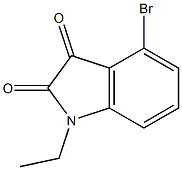 4-bromo-1-ethyl-2,3-dihydro-1H-indole-2,3-dione Structure