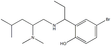 4-bromo-2-(1-{[2-(dimethylamino)-4-methylpentyl]amino}propyl)phenol Structure