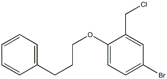 4-bromo-2-(chloromethyl)-1-(3-phenylpropoxy)benzene Structure