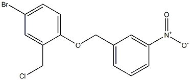 4-bromo-2-(chloromethyl)-1-[(3-nitrophenyl)methoxy]benzene Structure