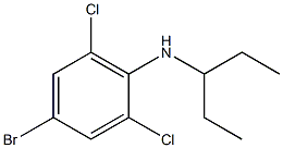 4-bromo-2,6-dichloro-N-(pentan-3-yl)aniline Structure