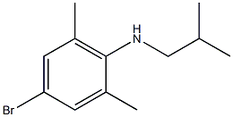 4-bromo-2,6-dimethyl-N-(2-methylpropyl)aniline Structure