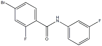 4-bromo-2-fluoro-N-(3-fluorophenyl)benzamide Structure