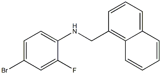 4-bromo-2-fluoro-N-(naphthalen-1-ylmethyl)aniline 구조식 이미지