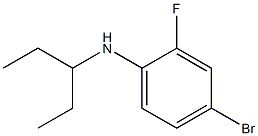 4-bromo-2-fluoro-N-(pentan-3-yl)aniline Structure