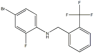 4-bromo-2-fluoro-N-{[2-(trifluoromethyl)phenyl]methyl}aniline 구조식 이미지