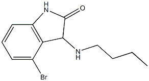 4-bromo-3-(butylamino)-2,3-dihydro-1H-indol-2-one 구조식 이미지