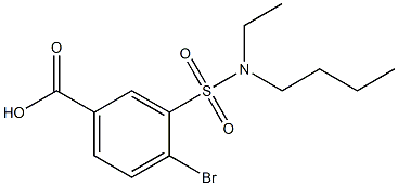 4-bromo-3-[butyl(ethyl)sulfamoyl]benzoic acid Structure