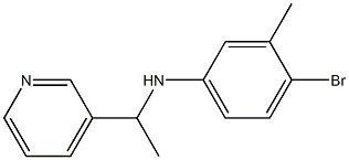 4-bromo-3-methyl-N-[1-(pyridin-3-yl)ethyl]aniline 구조식 이미지