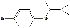 4-bromo-N-(1-cyclopropylethyl)aniline Structure