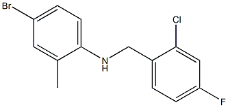 4-bromo-N-[(2-chloro-4-fluorophenyl)methyl]-2-methylaniline 구조식 이미지