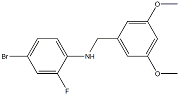 4-bromo-N-[(3,5-dimethoxyphenyl)methyl]-2-fluoroaniline 구조식 이미지