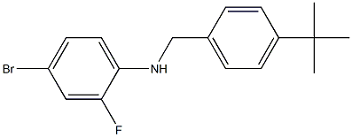4-bromo-N-[(4-tert-butylphenyl)methyl]-2-fluoroaniline 구조식 이미지