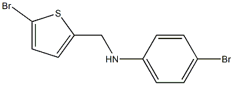 4-bromo-N-[(5-bromothiophen-2-yl)methyl]aniline Structure