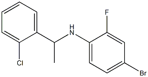 4-bromo-N-[1-(2-chlorophenyl)ethyl]-2-fluoroaniline 구조식 이미지