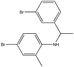 4-bromo-N-[1-(3-bromophenyl)ethyl]-2-methylaniline Structure