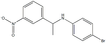 4-bromo-N-[1-(3-nitrophenyl)ethyl]aniline Structure