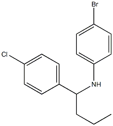 4-bromo-N-[1-(4-chlorophenyl)butyl]aniline 구조식 이미지