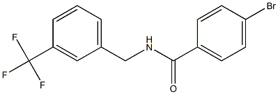 4-bromo-N-{[3-(trifluoromethyl)phenyl]methyl}benzamide 구조식 이미지