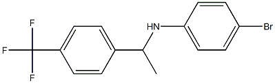4-bromo-N-{1-[4-(trifluoromethyl)phenyl]ethyl}aniline 구조식 이미지