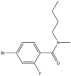 4-bromo-N-butyl-2-fluoro-N-methylbenzamide 구조식 이미지