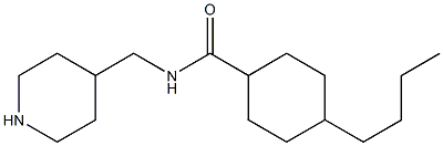 4-butyl-N-(piperidin-4-ylmethyl)cyclohexane-1-carboxamide Structure