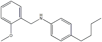 4-butyl-N-[(2-methoxyphenyl)methyl]aniline Structure