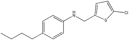 4-butyl-N-[(5-chlorothiophen-2-yl)methyl]aniline Structure