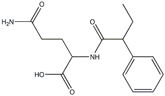 4-carbamoyl-2-(2-phenylbutanamido)butanoic acid 구조식 이미지