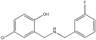 4-chloro-2-({[(3-fluorophenyl)methyl]amino}methyl)phenol Structure