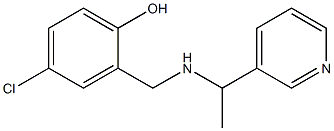 4-chloro-2-({[1-(pyridin-3-yl)ethyl]amino}methyl)phenol 구조식 이미지