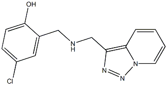 4-chloro-2-[({[1,2,4]triazolo[3,4-a]pyridin-3-ylmethyl}amino)methyl]phenol Structure