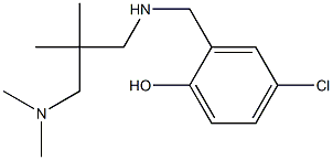 4-chloro-2-[({2-[(dimethylamino)methyl]-2-methylpropyl}amino)methyl]phenol Structure