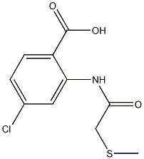 4-chloro-2-[2-(methylsulfanyl)acetamido]benzoic acid Structure