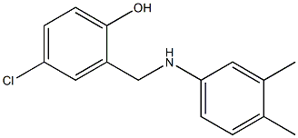 4-chloro-2-{[(3,4-dimethylphenyl)amino]methyl}phenol 구조식 이미지