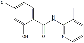 4-chloro-2-hydroxy-N-(3-methylpyridin-2-yl)benzamide Structure