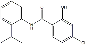 4-chloro-2-hydroxy-N-[2-(propan-2-yl)phenyl]benzamide 구조식 이미지