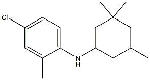 4-chloro-2-methyl-N-(3,3,5-trimethylcyclohexyl)aniline 구조식 이미지