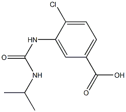 4-chloro-3-[(propan-2-ylcarbamoyl)amino]benzoic acid Structure
