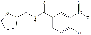 4-chloro-3-nitro-N-(oxolan-2-ylmethyl)benzamide 구조식 이미지