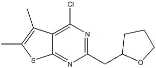 4-chloro-5,6-dimethyl-2-(oxolan-2-ylmethyl)thieno[2,3-d]pyrimidine 구조식 이미지