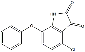 4-chloro-7-phenoxy-1H-indole-2,3-dione Structure