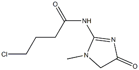 4-chloro-N-(1-methyl-4-oxo-4,5-dihydro-1H-imidazol-2-yl)butanamide Structure