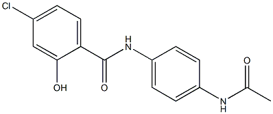 4-chloro-N-(4-acetamidophenyl)-2-hydroxybenzamide Structure